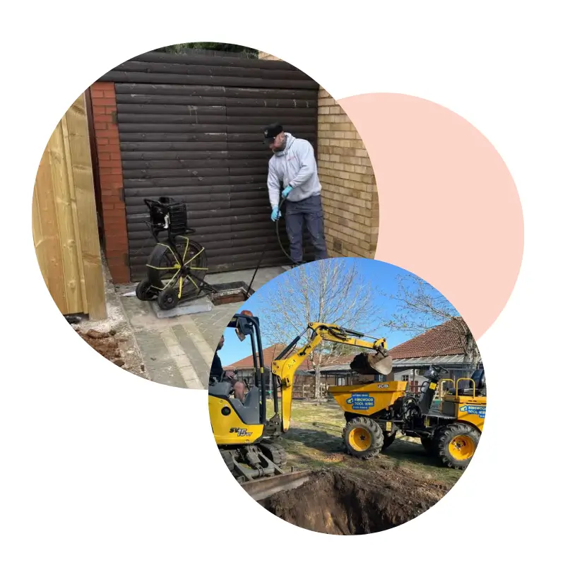 Drains being repaired by Elite Drains Limited