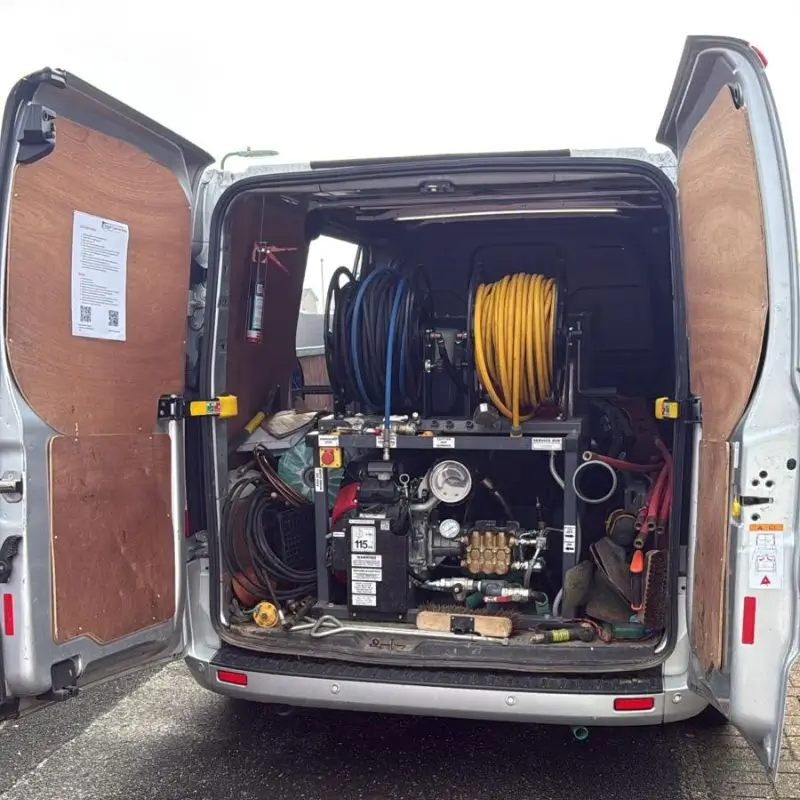 Elite Drains Limited Van with high pressure jetter in the back