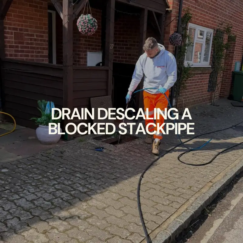 Drain Descaling a Blocked Stackpipe