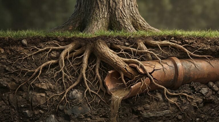 How Tree Roots Damage Underground Drains